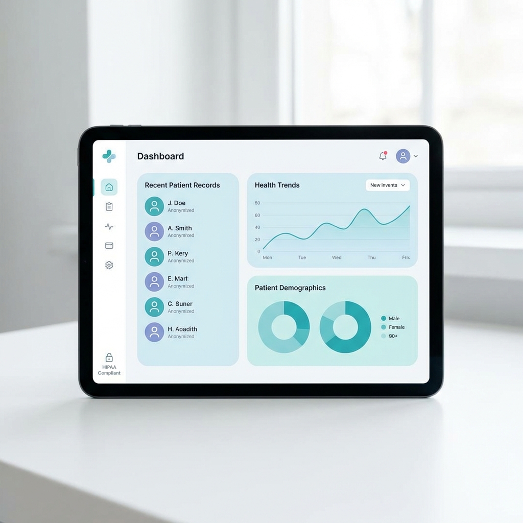 Healthcare Dashboard - HIPAA Compliant